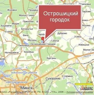 Лесной городок карта