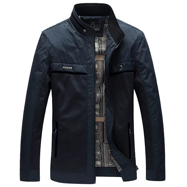 Details about Mens Jacket Fashion Winter Casual Coat Overcoat Outwear Black Mili