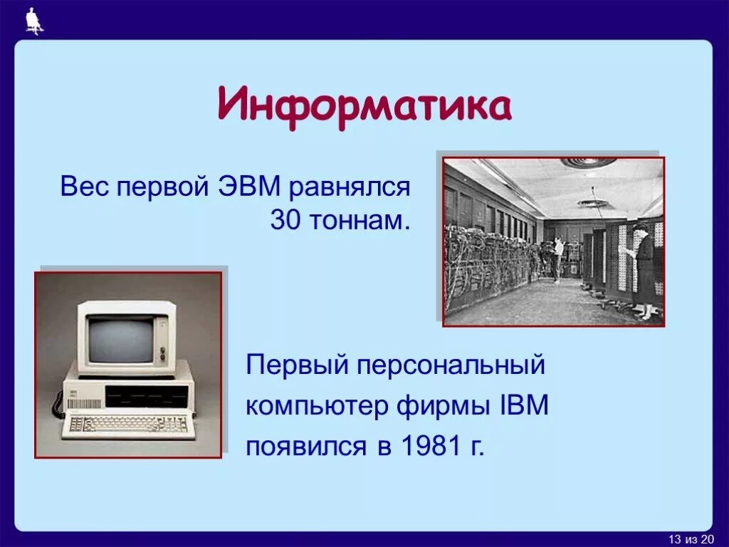 ЭВМ это в информатике. ЭВМ первого поколения это в информатике. Электронная вычислительная машина это в информатике. Презентация ЭВМ по информатике. Персональные электронные вычислительные машины