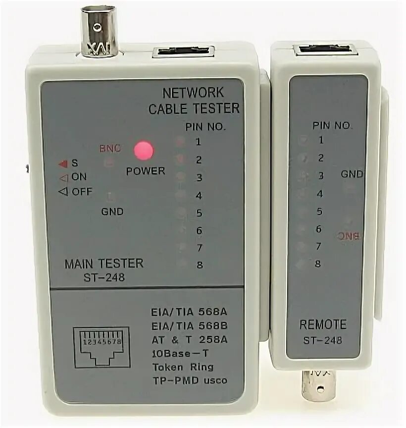St testing test. Тестер lan lan st-248. cable tester st-45 кабель. тестер lan st-248 для rj-11,rj-12,rj-45, bnc. тестер витой пары st 248.