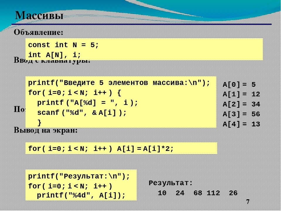 Одномерный массив c++. Массивы в c++. Одномерный и двумерный массив c++. Scanf в си массив.