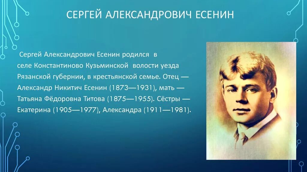 Сообщение об есенине. Есенин 1905. Есенин Александрович Есенин. Есенин 1913.