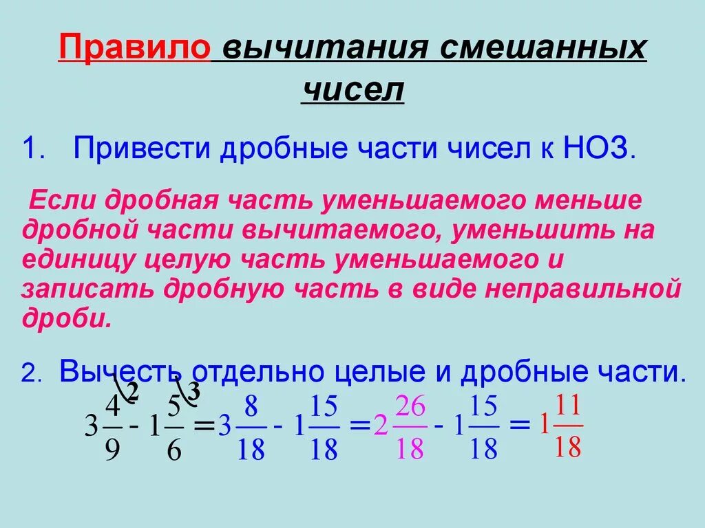 Как вычитать из целого числа дробь. Правило вычитания дроби из целого числа. Как из целого числа вычесть смешанную дробь. Как вычитать число из дроби. Между какими целыми числами расположены дроби