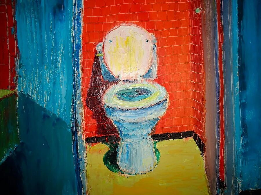 Поющий туалет. Картина в туалет. Туалет в живописи. Картина на унитазе. Живопись унитаз.
