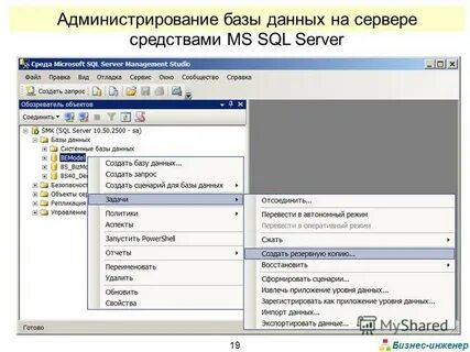 Администратор сервера баз данных