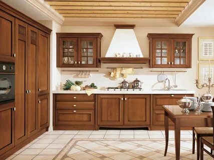 Красивые кухни из дерева