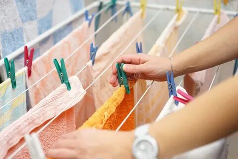 Hang up washing