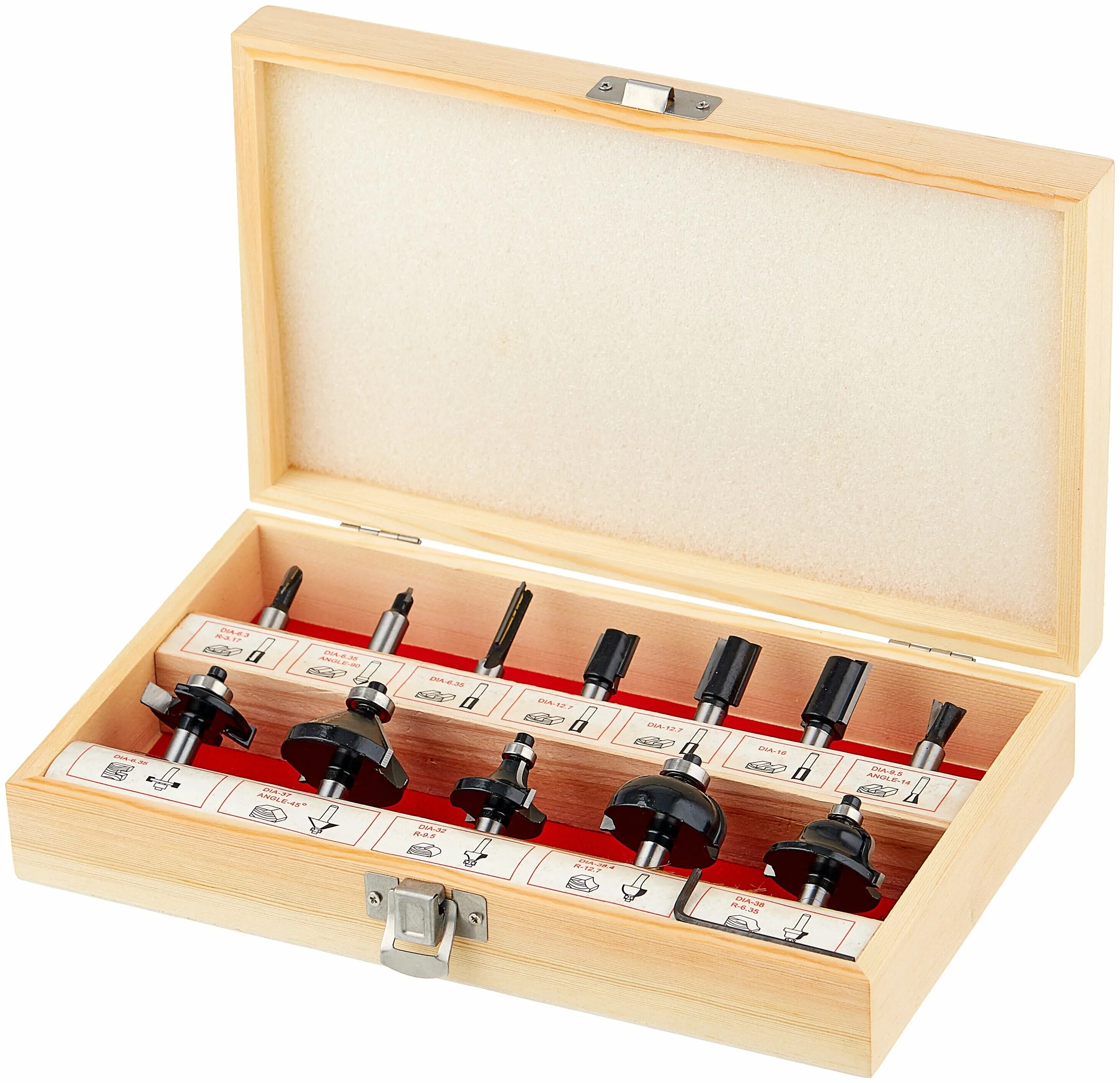 набор фрез диолд 15 х 8 b. 2607017471). набор фрез диолд 35х8 а. набор фрез по дереву 12 предметов, деревянная коробка, 12-8a1. набор фрез зубр 28770-50-h2.