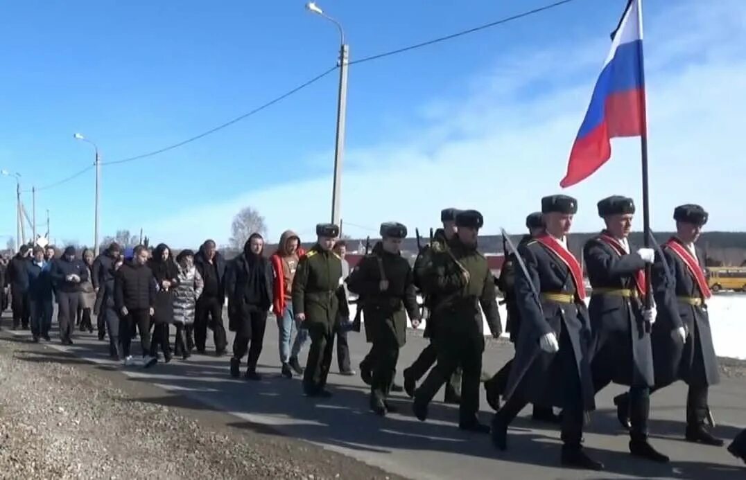 Похороны в Пензенской области погибших на Украине.