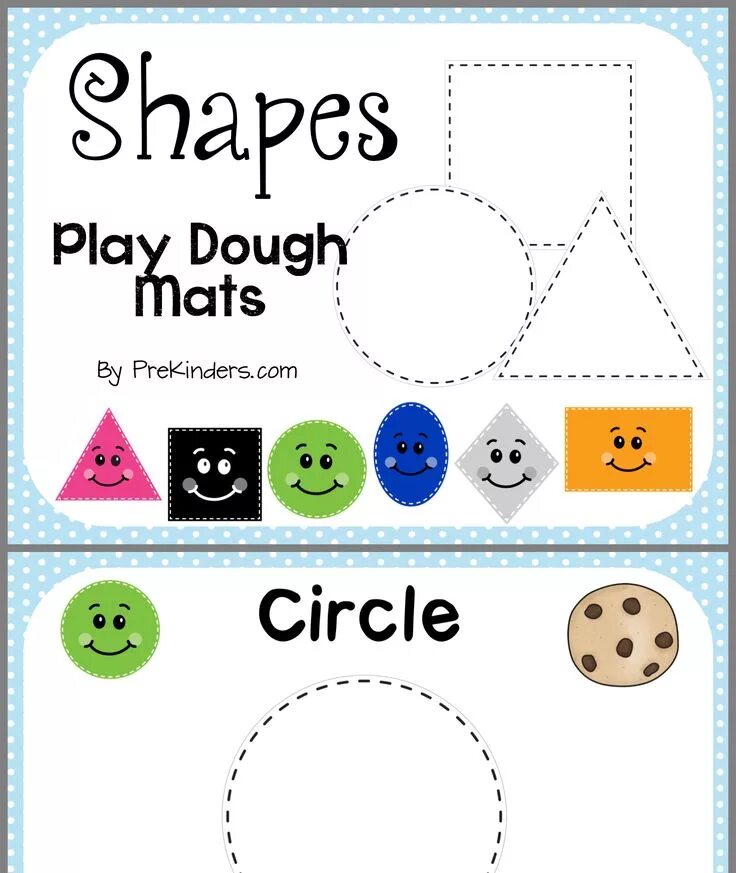 Playing with shapes. Shape playdough mats. shapes play dough. play doh shapes.