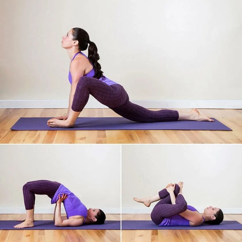 Упражнения в йоге. Упражнения йоги для спины. Йога растяжка для спины. Йога для растяжки позвоночника.