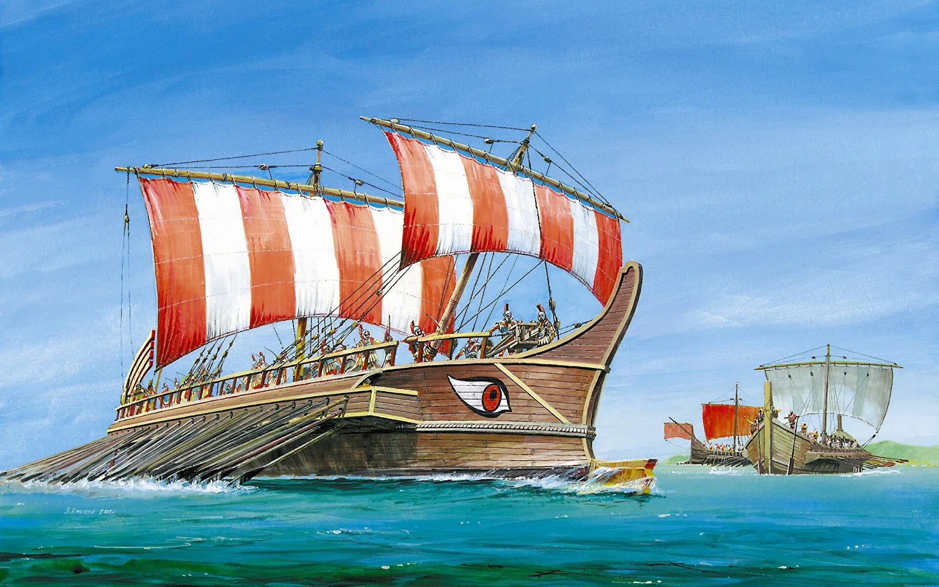 Древнегреческая Триера военный корабль. Триера корабль в древней Греции. Древнегреческий корабль трирема. Римская трирема (Триера).