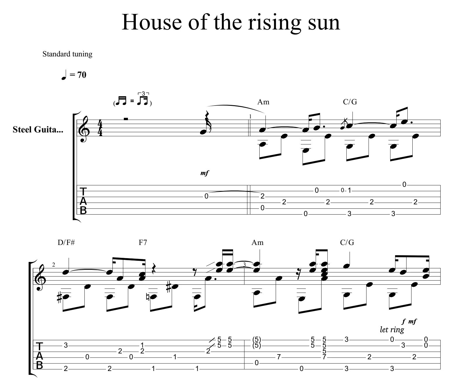 Animals house of rising sun аккорды. House of the Rising Sun табы. House of the Rising Sun Ноты для гитары. House of the Rising Sun табы Соло. House of the Rising Sun Ноты.