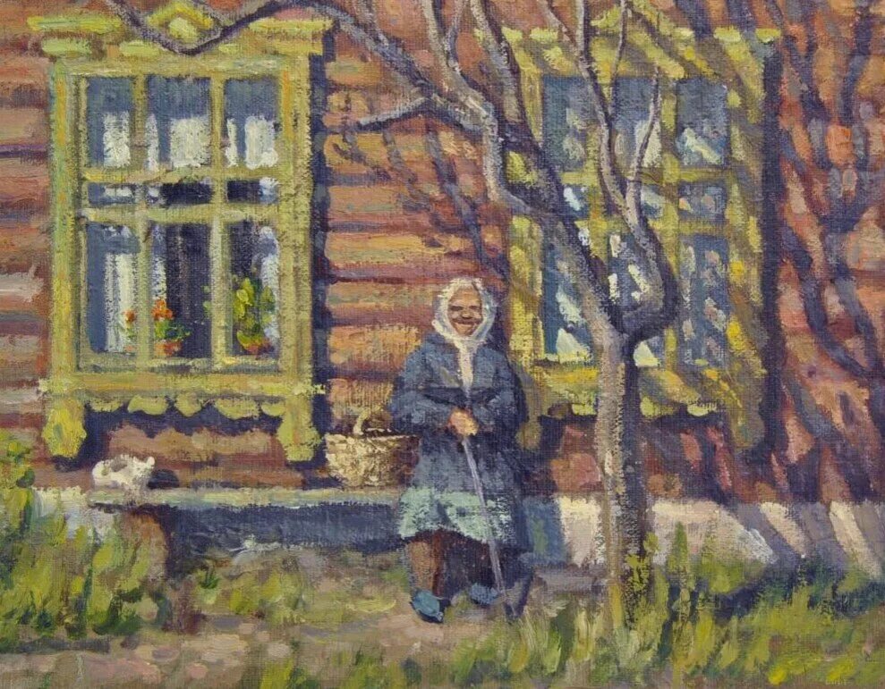 Окна родного дома. Живопись старуха в деревенском доме. Старушка в деревне в живописи. Деревенские бабушки в живописи.