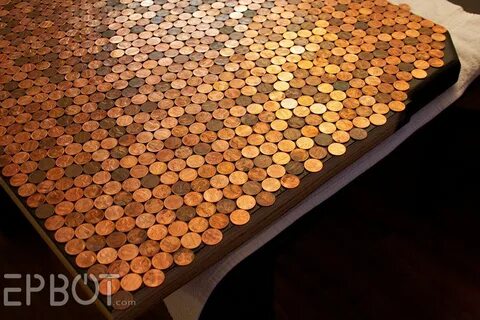 Стол из монет