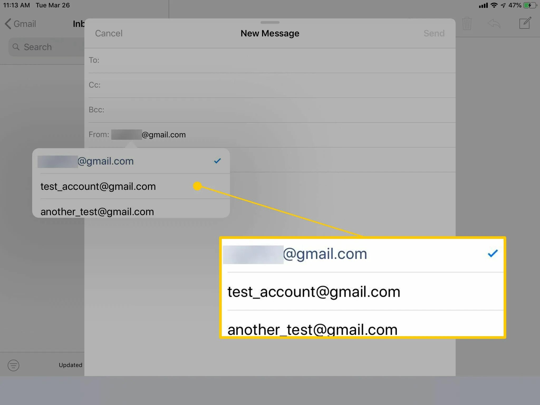 Try different email