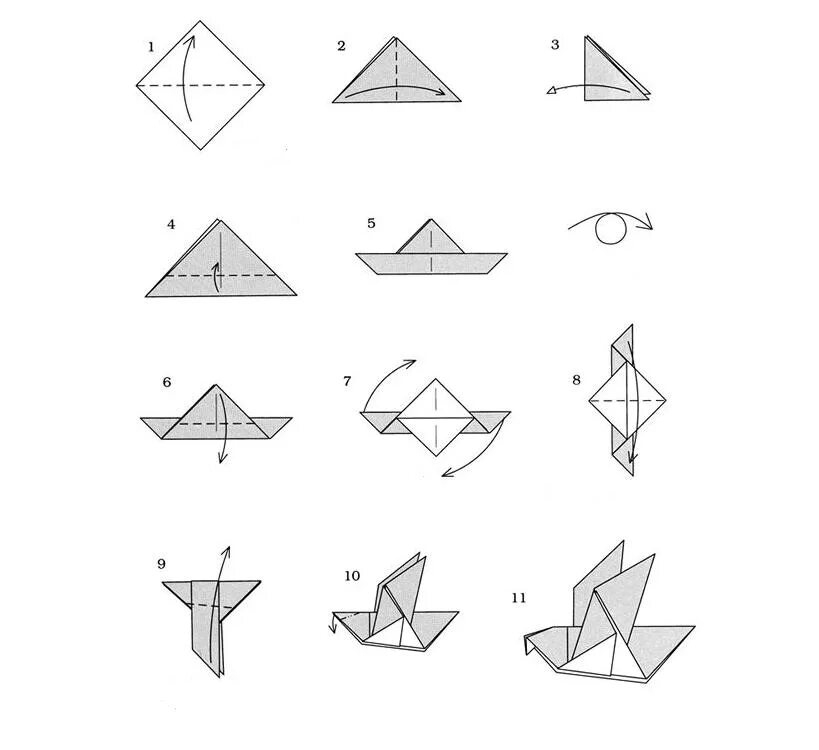 Сделать схему оригами. Голубь из бумаги оригами пошагово для детей. Птица оригами голубь схема для начинающих оригами из бумаги. Голубь из бумаги схема складывания. Оригами голубь из бумаги пошаговой инструкции для детей.