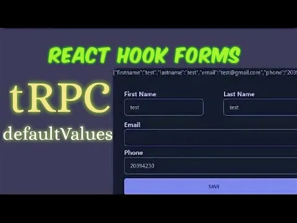 React useform. React useform