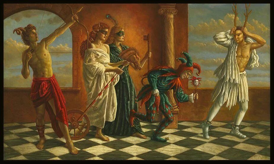 Музыка древнего рима. Художник Jake Baddeley. Пантомима в древнем Риме. Театральное и музыкальное искусство античности. Античный театр в живописи.