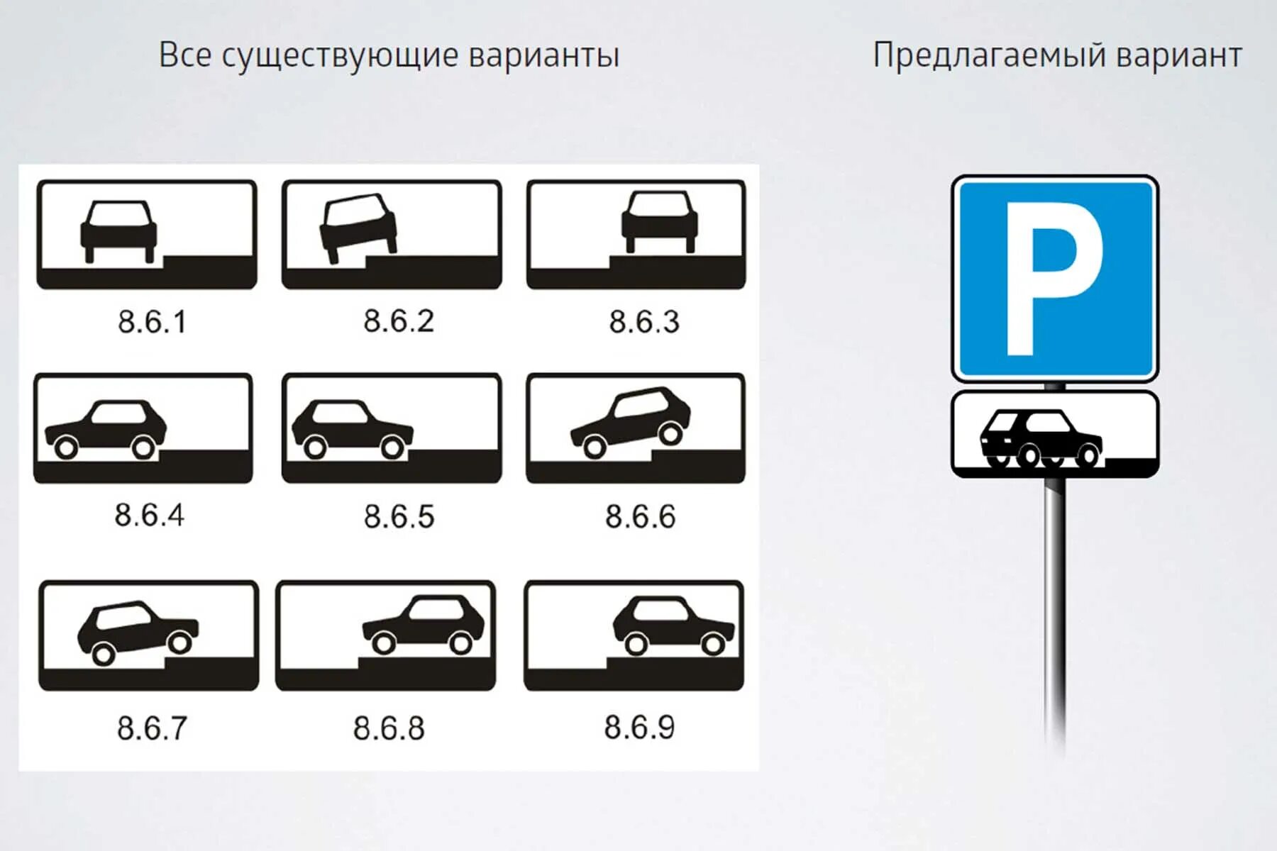 Разрешено ли устанавливать дорожные знаки. Табличка 8.6.1 ПДД. Знак парковки. Таблички с парковкой транспортных средств. Знаки парковки с табличками.