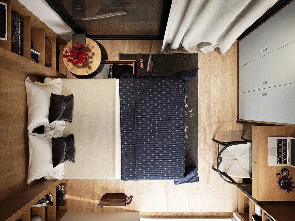 Как выглядит 6 квадратных метров. Интерьеры маленьких комнат. Дизайнерские решения для маленькой спальни. Спальня 6 квадратных метров. Спальня 6 квадратных метров интерьер.