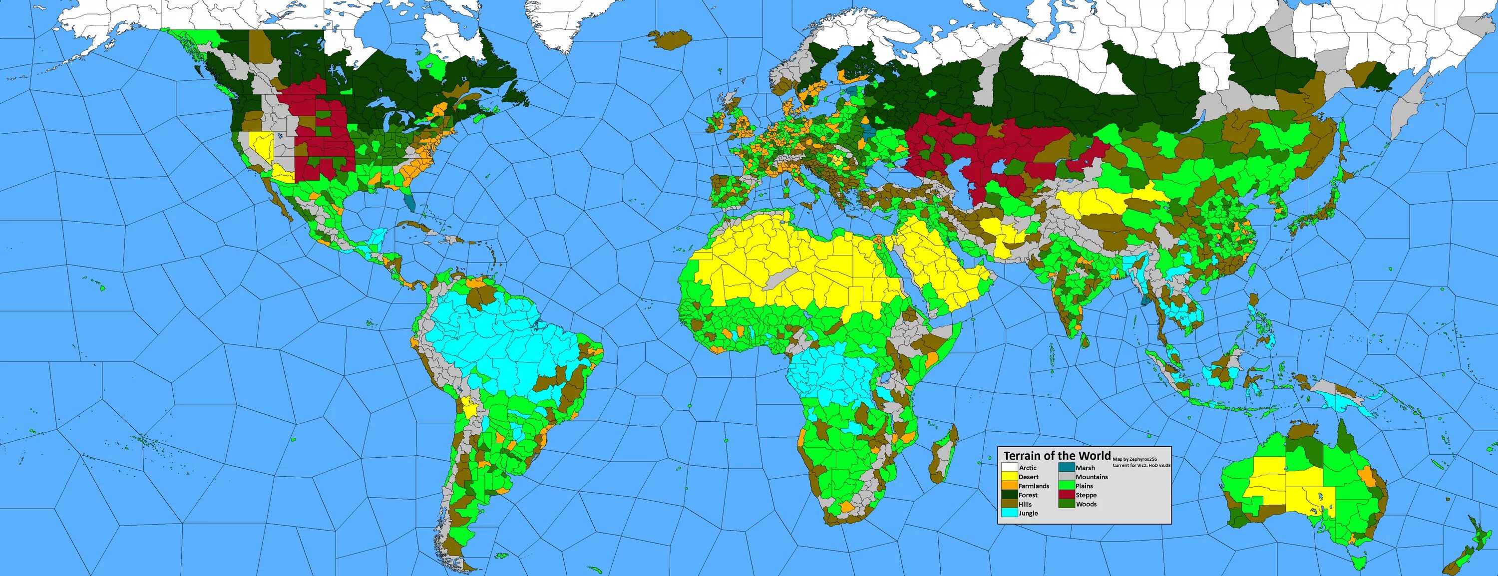 Victoria 2 1836 Map.