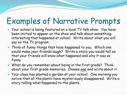 Story writing examples