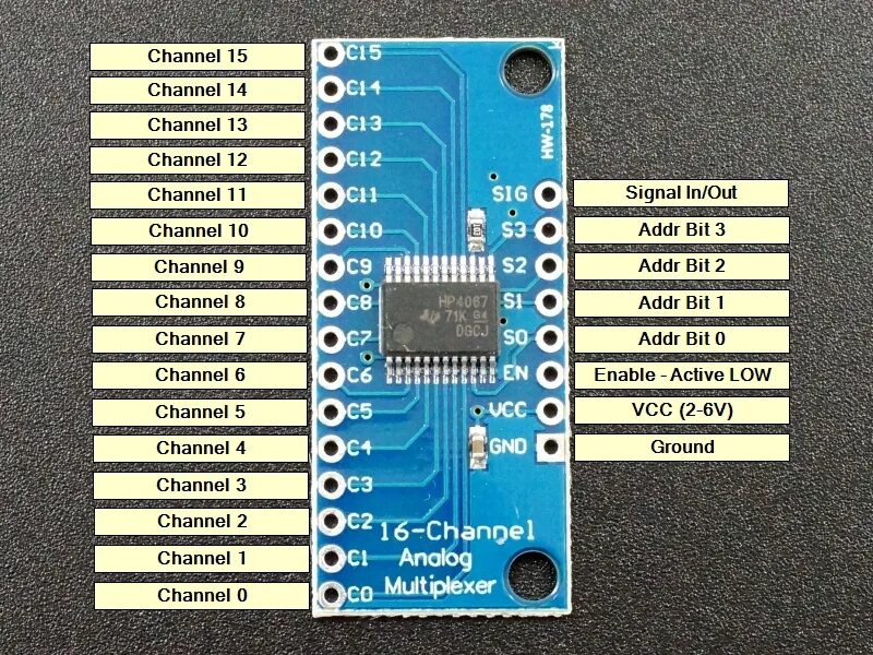 Мультиплексор ардуино. Мультиплексор cd74hc4067. cd74hc4067 esp8266. 74hc4067 ардуино. мультиплексор микросхемы 74hc.