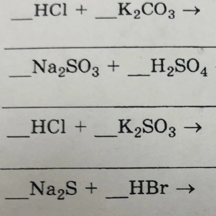 K2co3 hcl h2o