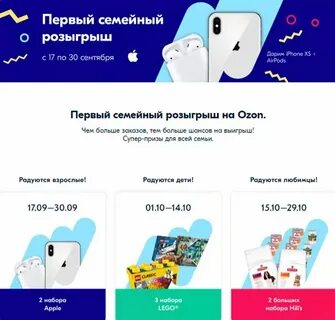 Озон розыгрыш айфона