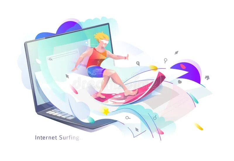 I surf the internet. Серфинг в интернете векторные иллюстрации. Иллюстрация флэт веб серфинг. 3d очки серфинг в интернете. Surf the Internet.