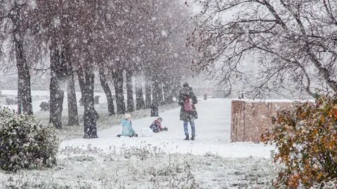 Снег похолодание
