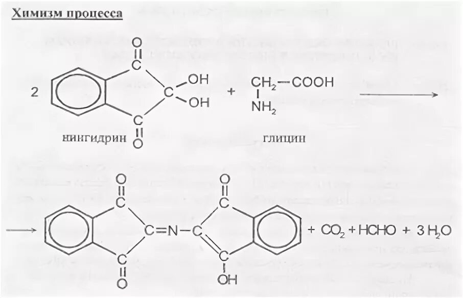 Глицин с нингидрином реакция. Глицин нингидрин схема реакции. Реакция глицина с нингидрином уравнение. Нингидриновая реакция с глицином. Напишите реакцию глицина
