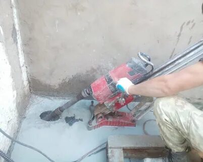 Алмазное бурение отверстий под углом