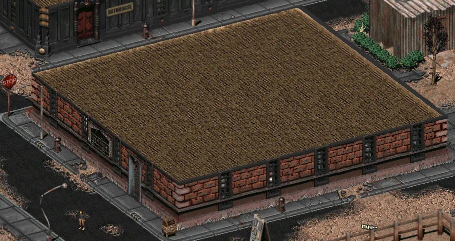 Fallout 2 сохранение невозможно. Фоллаут 2. fallout кламат. дом вика fallout 2. здания фоллаут 2.