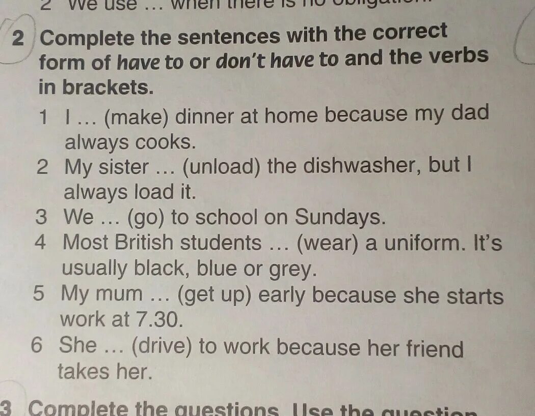 Complete the sentences with the correct option. Complete the sentences with the correct form of have. Complete the sentences with the correct form have to don't. Use of English 6 класс английский язык с заданиями и ответами. True or false задания.