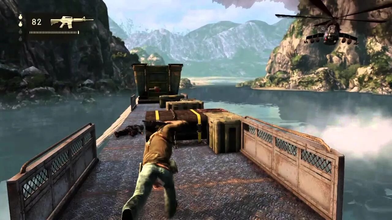 Когда выйдет игра вува. Uncharted 2: among Thieves. Uncharted 2 among Thieves вертолёт. Uncharted 2 ps4. Анчартед 2 ремастер.