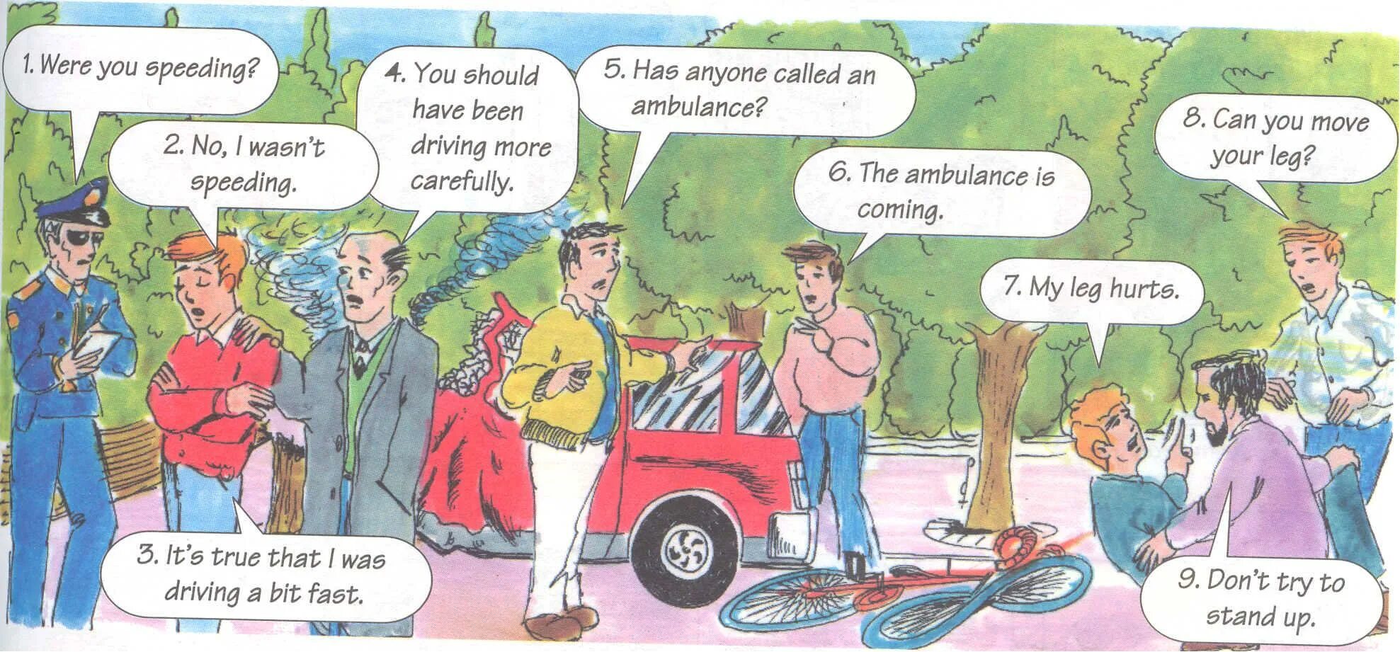 The policeman asked what are you doing