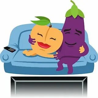Персик и баклажан