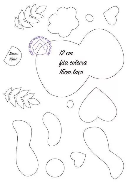 Pin by *KAVAERCA* on CUMPLEAÑOS PRINCESA OSA Felt crafts, Teddy bear sewing patt