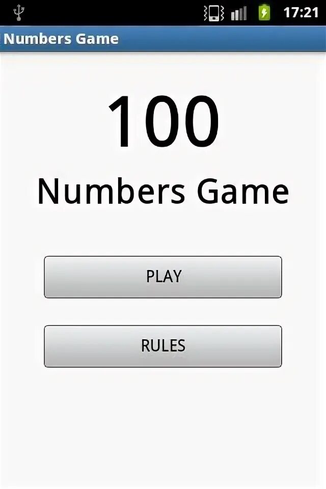 Numbers 100 game. Numbers 100 game
