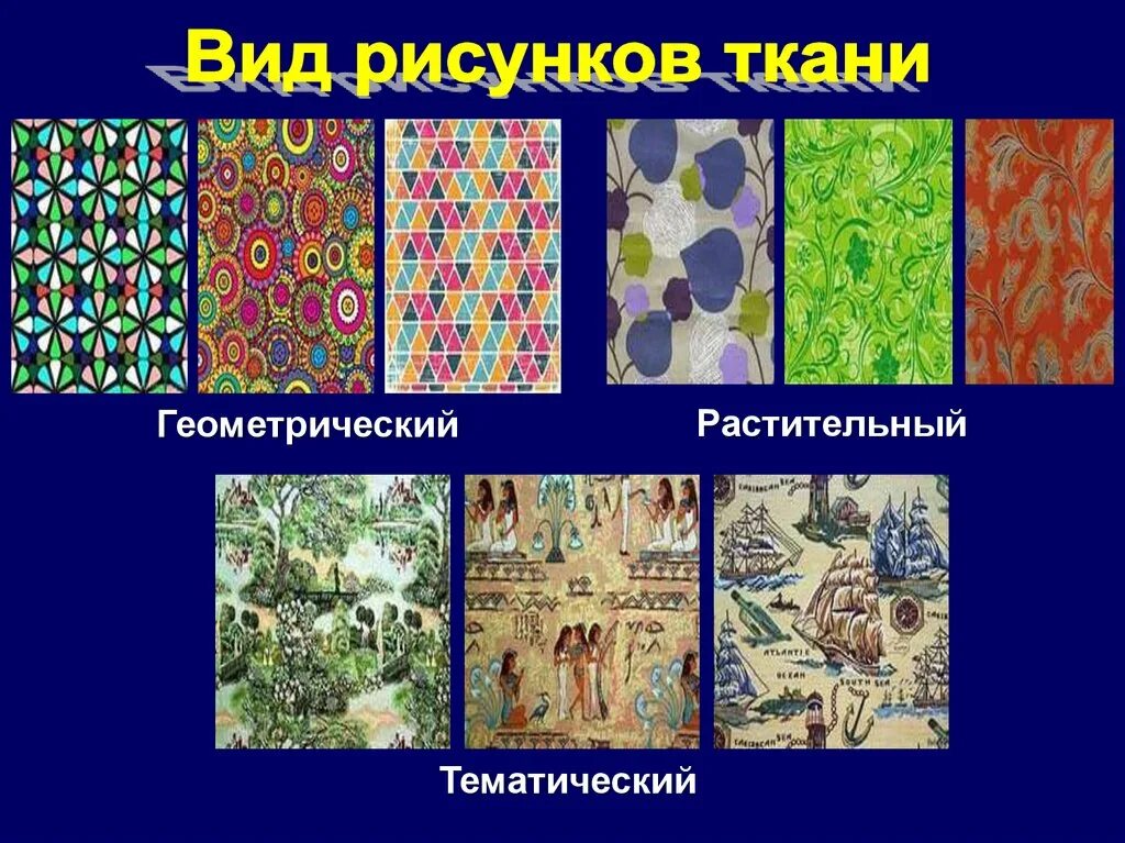 Виды тканей рисунки. Тематический геометрический и растительный рисунок. Ткань растительный геометрия. Виды рисунков ткани растительные геометрические тематические. Ткань с растениями Геометрическая и тематическая.