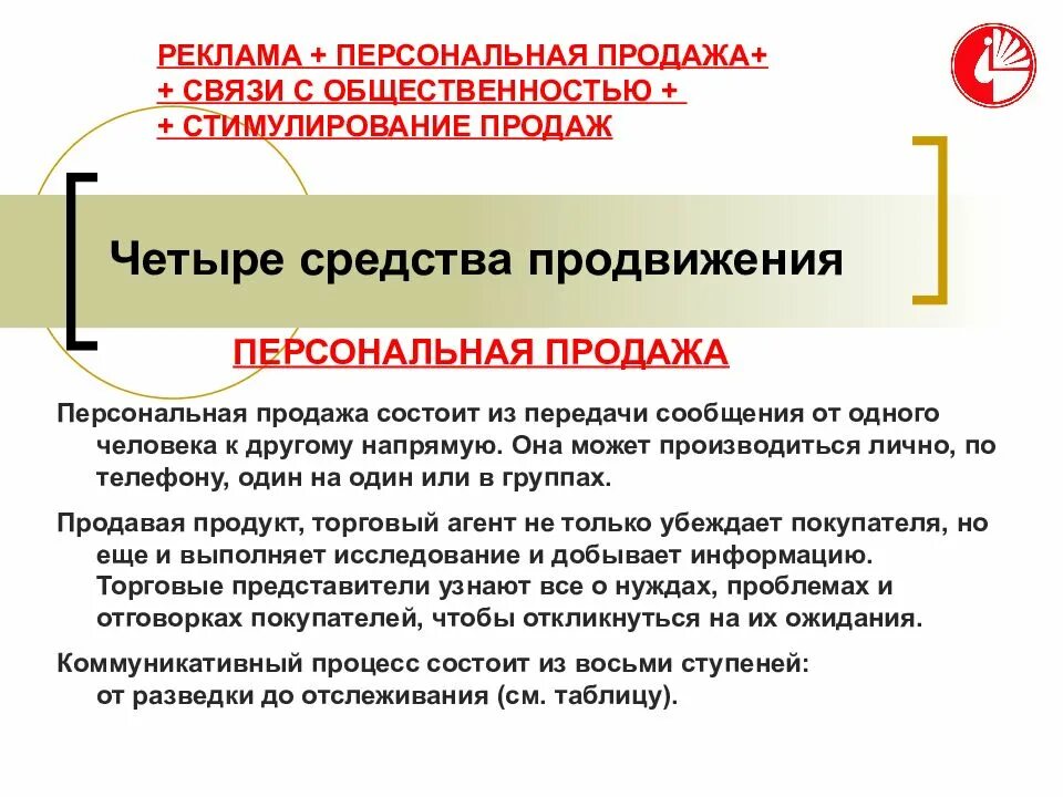 Продвижение препаратов. Реклама в сфере культуры. Функции рекламы в сфере культуры и искусства. Персональная реклама. · Реклама; · пропаганда; -стимулирование сбыта · личная продажа..