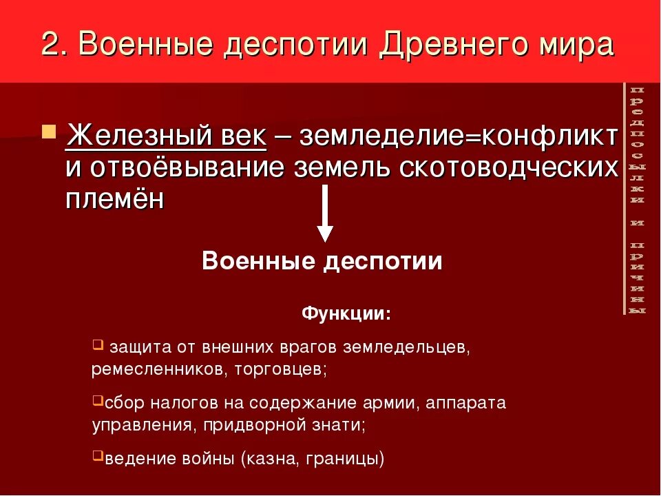 Восточные государства деспотии. Признаки деспотии.