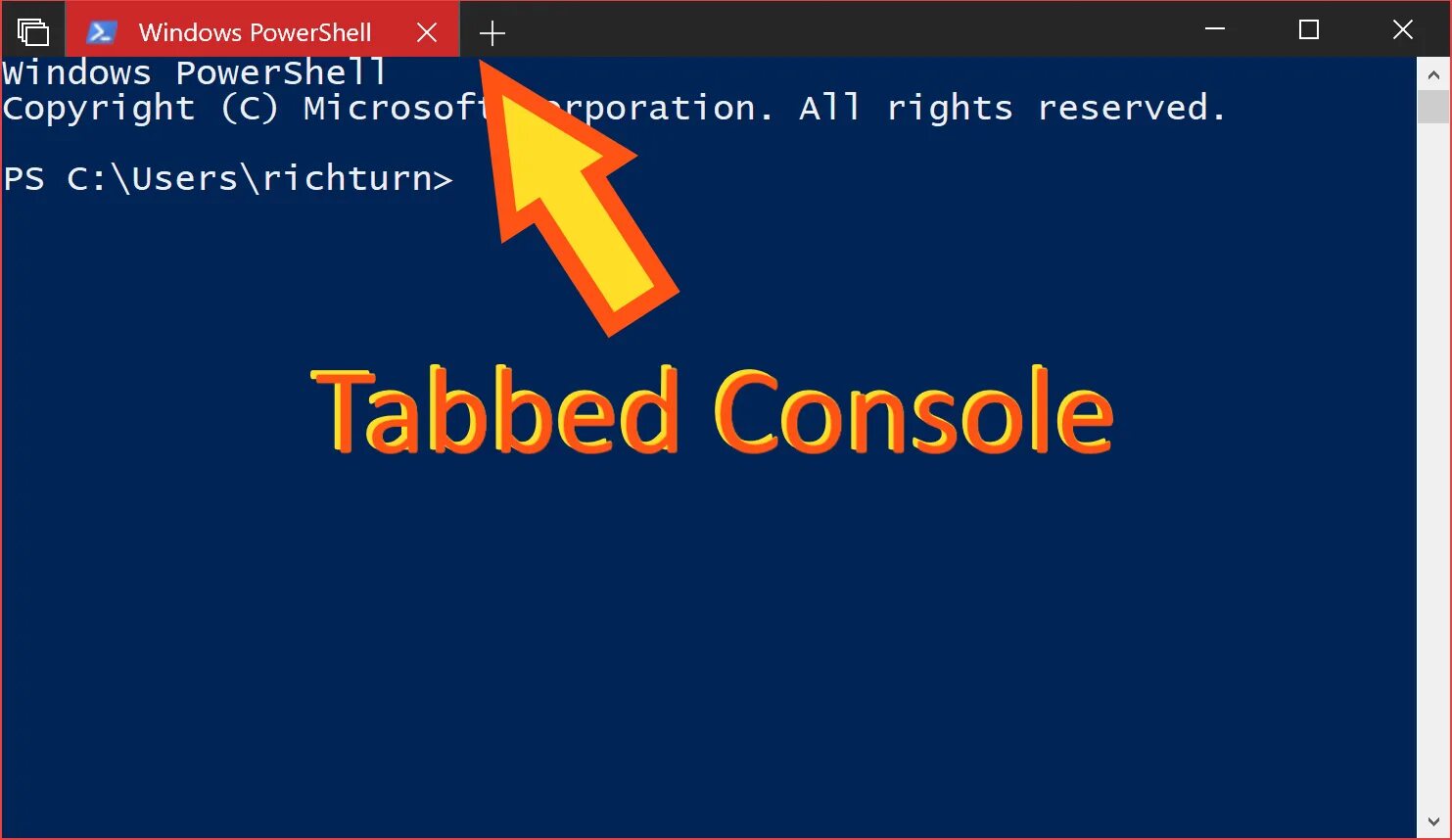 Powershell console. Консоль windows. console on tabs.