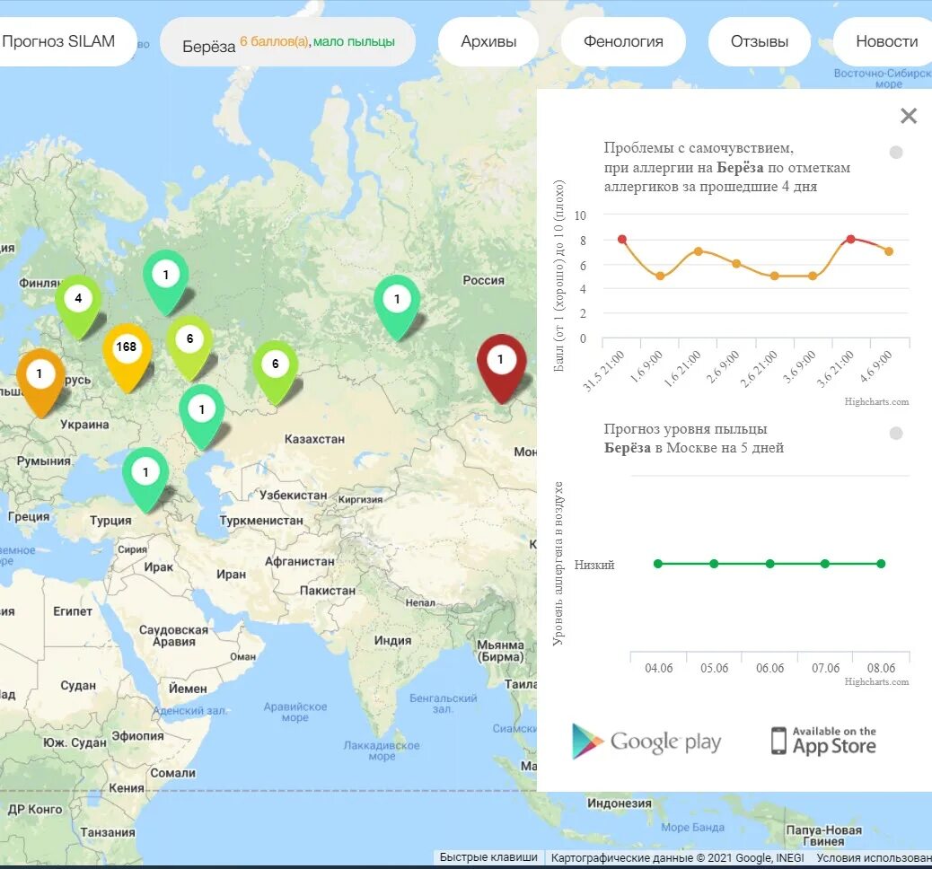 Карта пыльцы березы. Карта пыльцы для аллергиков. Карта пыльцы для аллергиков Москва. Карта аллергика России. Карта Москвы для аллергиков.