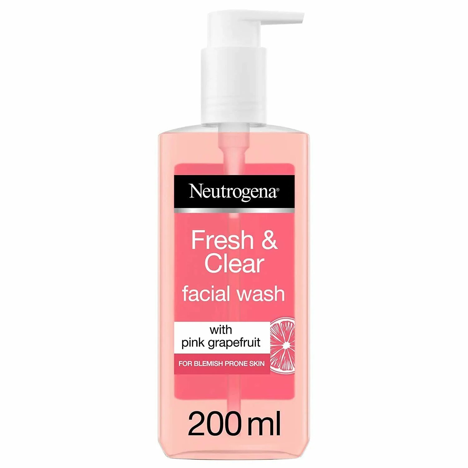 Fresh clear. Neutrogena Refreshingly Clear Pink Grapefruit facial Wash 200ml. Neutrogena, гель для умывания Refreshingly Clear facial Wash, 200 мл. Neutrogena face Wash. Нитроджина розовый.