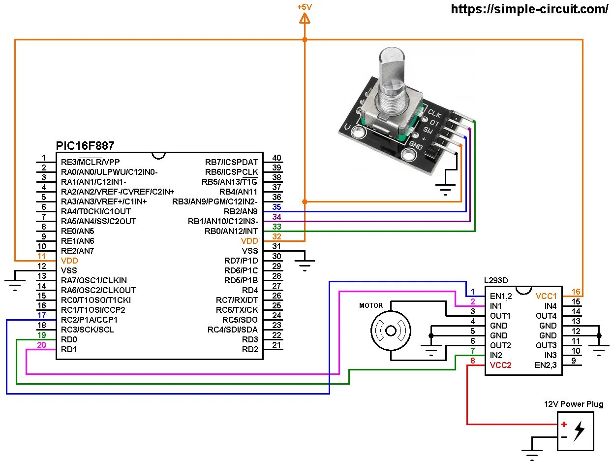 Подключение энкодера к двигателю Pin op Arduino