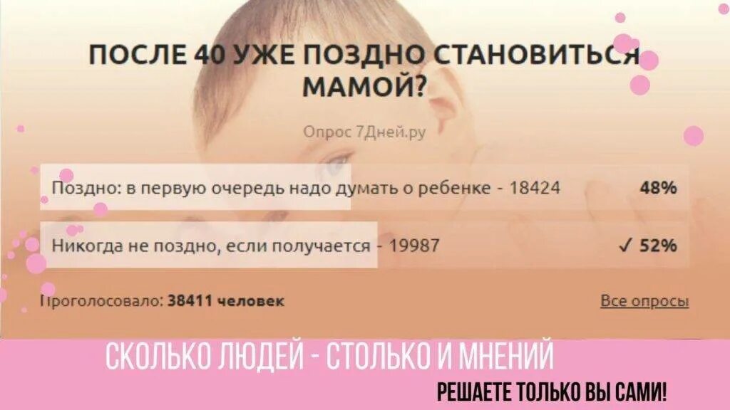 Можно в 40 родить