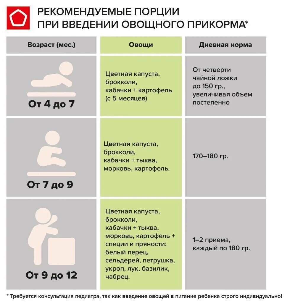 Когда можно давать картошку. Очередность введения овощей в прикорм. Когда ребенку можно давать пюре. С какого возраста ребёнку можно давать кариошку. Количество порции пюре для прикорма.